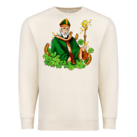 Sandshell st patricks and horseshoes with shamrocks Premium Sweatshirt - AdoDesignShop