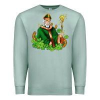 Seafoam st patricks and horseshoes with shamrocks Premium Sweatshirt - AdoDesignShop