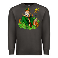 Smoke st patricks and horseshoes with shamrocks Premium Sweatshirt - AdoDesignShop