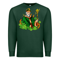 Sports Green st patricks and horseshoes with shamrocks Premium Sweatshirt - AdoDesignShop