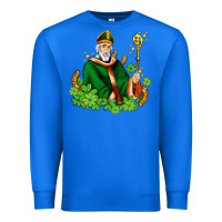 St Patricks And Horseshoes With Shamrocks Premium Sweatshirt | Teevron