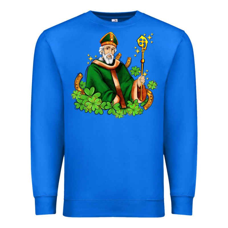 St Patricks And Horseshoes With Shamrocks Premium Sweatshirt by AdoDesignShop | Teevron