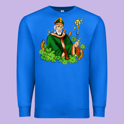 St Patricks And Horseshoes With Shamrocks Premium Sweatshirt Designed By Adodesignshop