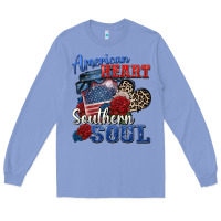 Colony Blue american heart southern soul Long Sleeve Tee - Zillion Design Studio
