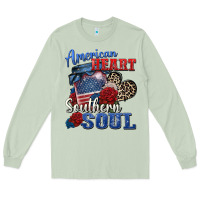 Matcha american heart southern soul Long Sleeve Tee - Zillion Design Studio