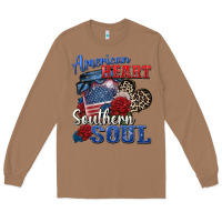 Toasted Coconut american heart southern soul Long Sleeve Tee - Zillion Design Studio