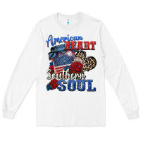 White american heart southern soul Long Sleeve Tee - Zillion Design Studio