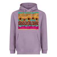 Lavender leopard sunflower gemstone Heavyweight Hoodie - JahusDesignShop