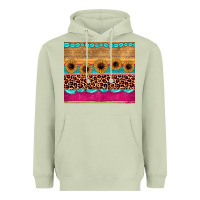 Matcha leopard sunflower gemstone Heavyweight Hoodie - JahusDesignShop