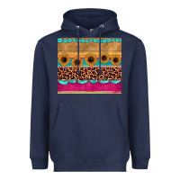 Navy leopard sunflower gemstone Heavyweight Hoodie - JahusDesignShop