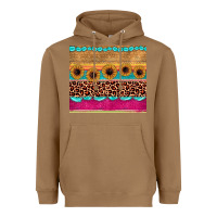 Toasted Coconut leopard sunflower gemstone Heavyweight Hoodie - JahusDesignShop