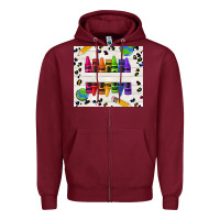 Burgundy Personalized Crayons Zipper Hoodie - texasbilliewilder