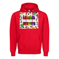 Red Personalized Crayons Zipper Hoodie - texasbilliewilder