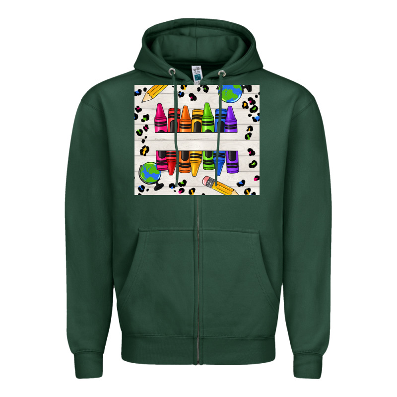 Personalized Crayons Zipper Hoodie by texasbilliewilder | Teevron
