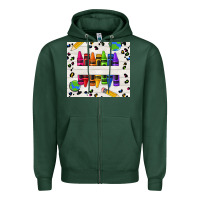 Sports Green Personalized Crayons Zipper Hoodie - texasbilliewilder