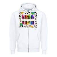 White Personalized Crayons Zipper Hoodie - texasbilliewilder