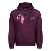 Mauve Wine let them praise his name with dancing Urban Hoodie - MaliasSmallBusiness