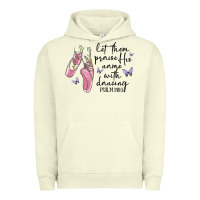 Pigment Pistachio let them praise his name with dancing Urban Hoodie - MaliasSmallBusiness