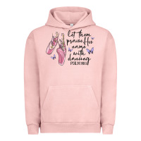 Pigment Salmon let them praise his name with dancing Urban Hoodie - MaliasSmallBusiness