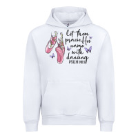 White let them praise his name with dancing Urban Hoodie - MaliasSmallBusiness