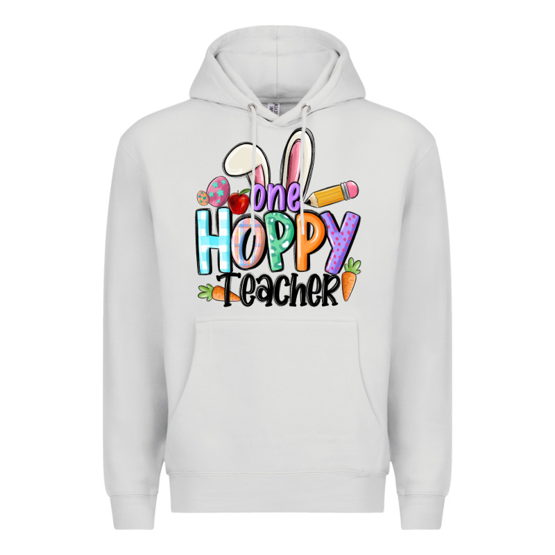 One Hoppy Teacher Premium Hoodie by MaliasSmallBusiness | Teevron