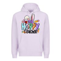 Lilac one hoppy teacher Premium Hoodie - MaliasSmallBusiness