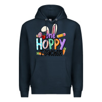 Navy one hoppy teacher Premium Hoodie - MaliasSmallBusiness