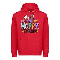 Red one hoppy teacher Premium Hoodie - MaliasSmallBusiness