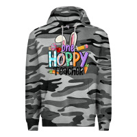 Slate Camo one hoppy teacher Premium Hoodie - MaliasSmallBusiness