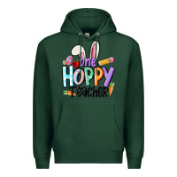 Sports Green one hoppy teacher Premium Hoodie - MaliasSmallBusiness