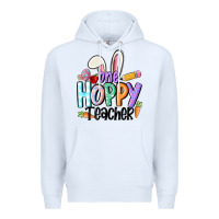 White one hoppy teacher Premium Hoodie - MaliasSmallBusiness