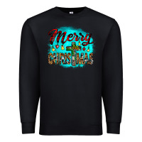 Black merry christmas wood slice ornament Premium Sweatshirt - JahusDesignShop