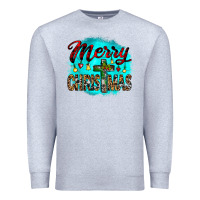 Heather Grey merry christmas wood slice ornament Premium Sweatshirt - JahusDesignShop