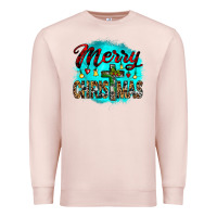 Pale Pink merry christmas wood slice ornament Premium Sweatshirt - JahusDesignShop