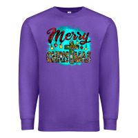 Purple merry christmas wood slice ornament Premium Sweatshirt - JahusDesignShop