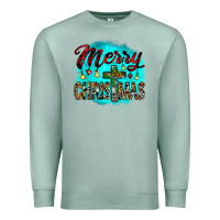 Seafoam merry christmas wood slice ornament Premium Sweatshirt - JahusDesignShop