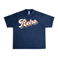 Navy retro colorful Urban Heavy Tee - chombo