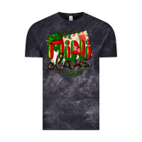 Cloud Black mini claus christmas Vintage Tee - BarkalooDesign