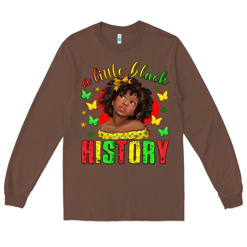 A Little Black History With Girl Juneteenth Long Sleeve Tee by texasbilliewilder | Teevron
