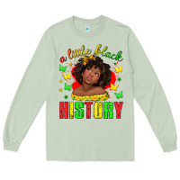 Matcha a little black history with girl juneteenth Long Sleeve Tee - texasbilliewilder