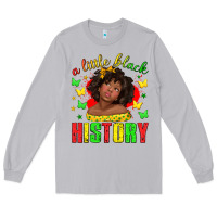 Moon Dust a little black history with girl juneteenth Long Sleeve Tee - texasbilliewilder