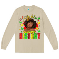 Mushroom a little black history with girl juneteenth Long Sleeve Tee - texasbilliewilder