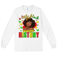 White a little black history with girl juneteenth Long Sleeve Tee - texasbilliewilder