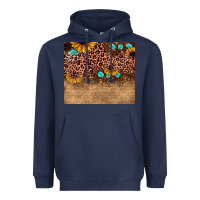 Navy leopard glitter sunflower gemstone Heavyweight Hoodie - JahusDesignShop