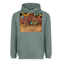 Sage leopard glitter sunflower gemstone Heavyweight Hoodie - JahusDesignShop