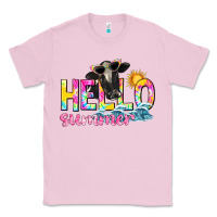 Bubblegum Pink hello summer Classic Tee - texasbilliewilder