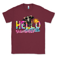 Burgundy hello summer Classic Tee - texasbilliewilder