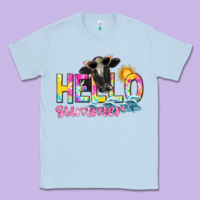 Hello Summer Classic Tee Designed By Texasbilliewilder