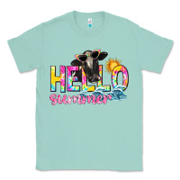 Seafoam hello summer Classic Tee - texasbilliewilder