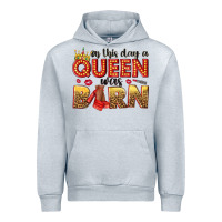 Heather Grey on this day a queen was born Urban Hoodie - NancyCooperArtShop